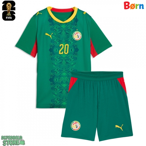 Senegal Iliman Ndiaye #13 Replika Babytøj Udebanesæt Børn VM 2026 Kortærmet (+ Korte bukser)